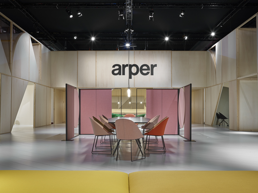 Arper - Salone Booth, ARPER, photograph 1 by Gerhardt Kellermann